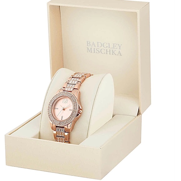 Badgley Mischka Swarovski Crystal Ladies Watch - Picture 4 of 4